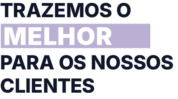 Frase serviços da Arttice "trazemos o melhor para os nossos clientes"